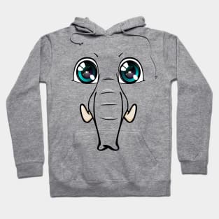 elephant face Hoodie